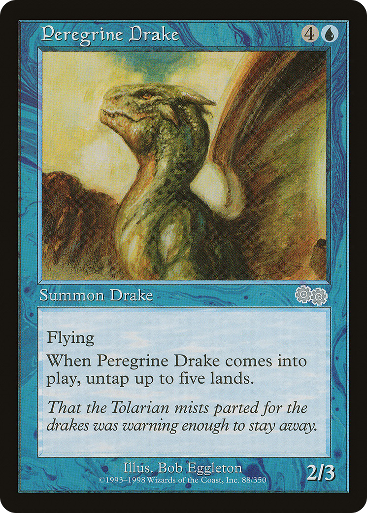 Peregrine Drake (USG-088) [Urza's Saga] MTG Single Wizards of the Coast