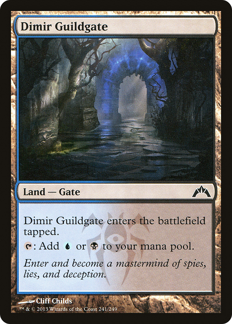 Dimir Guildgate (GTC-241) [Gatecrash] Foil MTG Single Wizards of the Coast