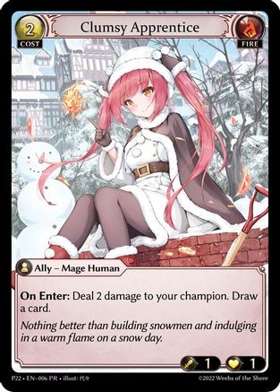Clumsy Apprentice (006) [Promotional Cards] Foil Grand Archive Single Weebs of the Shore