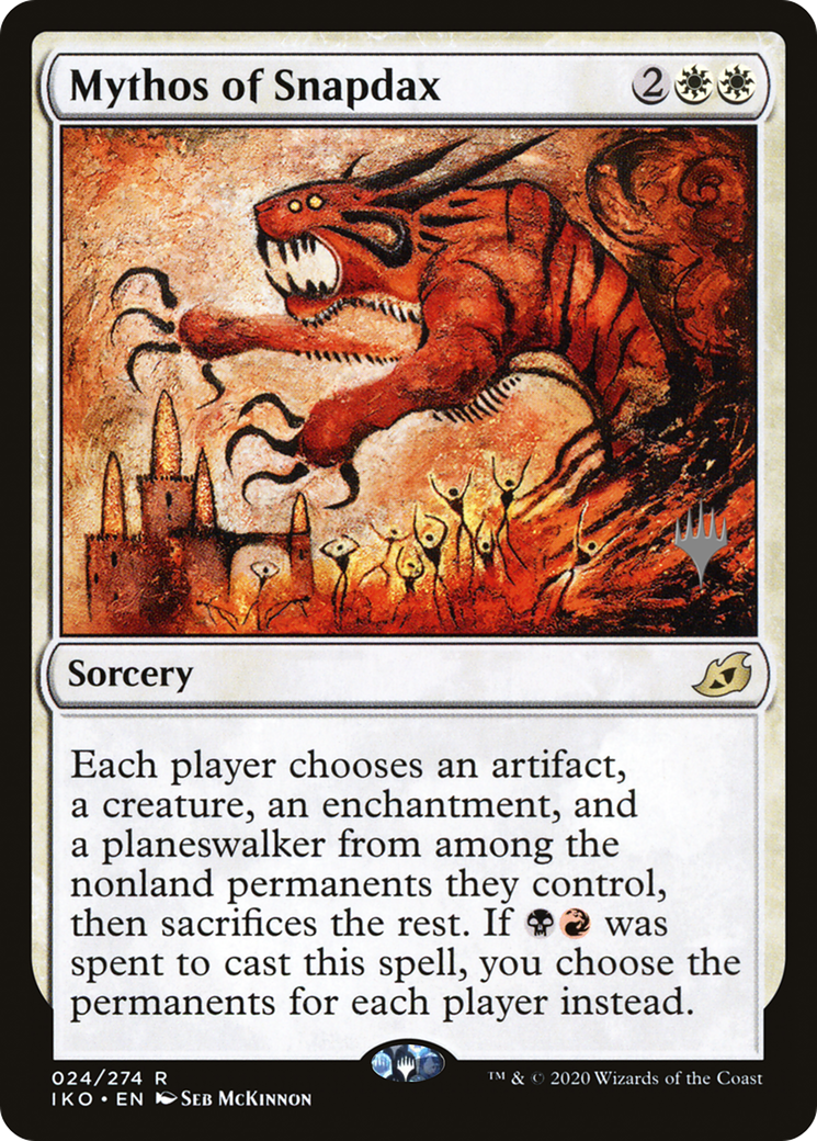 Mythos of Snapdax (PPIKO-024) [Ikoria: Lair of Behemoths Promos] Foil MTG Single Wizards of the Coast
