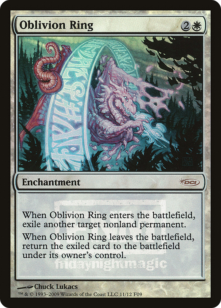 Oblivion Ring (FNM-) [Misc] Friday Night Magic 2009 Foil MTG Single Wizards of the Coast