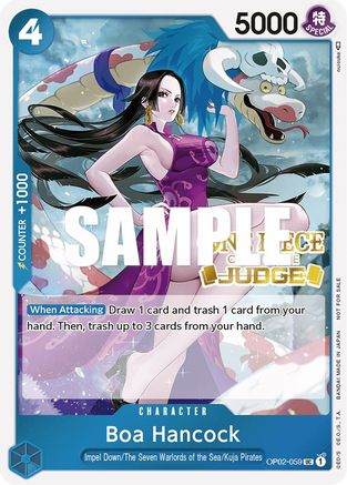 Boa Hancock (Judge) (OP02-059) [One Piece Promotion Cards] Foil One Piece Single Bandai