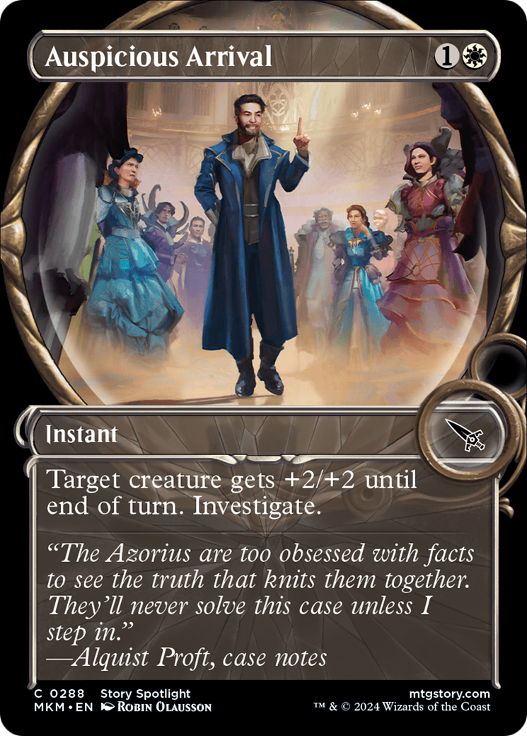 Auspicious Arrival (MKM-288) [Murders at Karlov Manor] (Showcase) MTG Single Wizards of the Coast