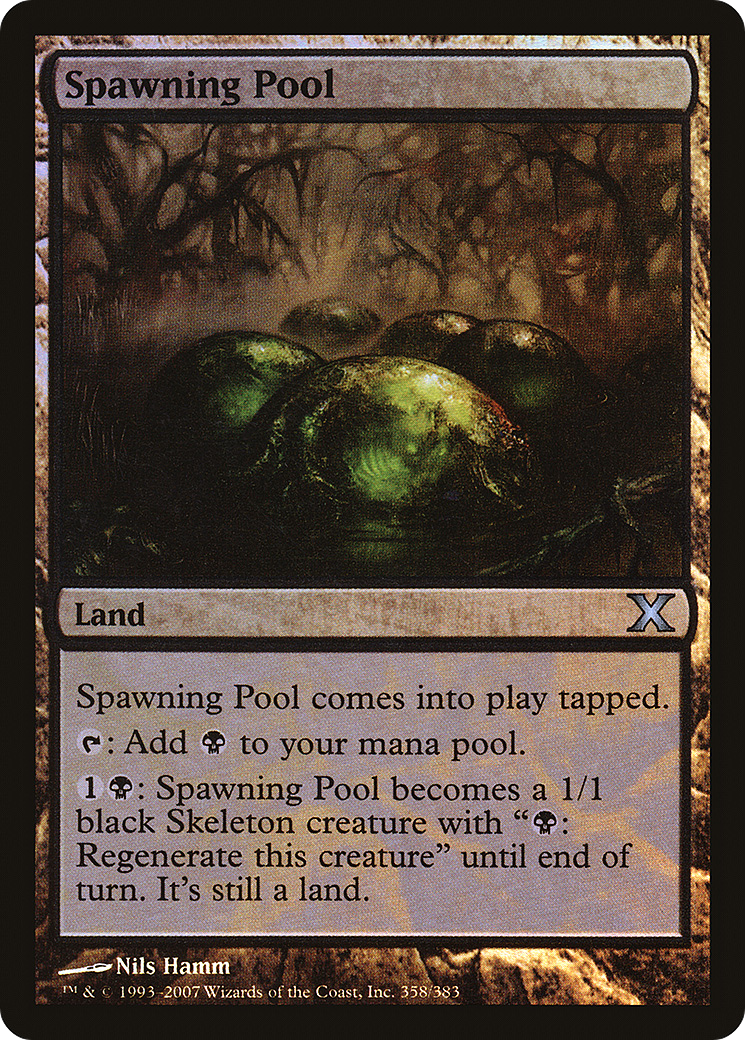 Spawning Pool (10E-358★) [Tenth Edition] Foil MTG Single Wizards of the Coast
