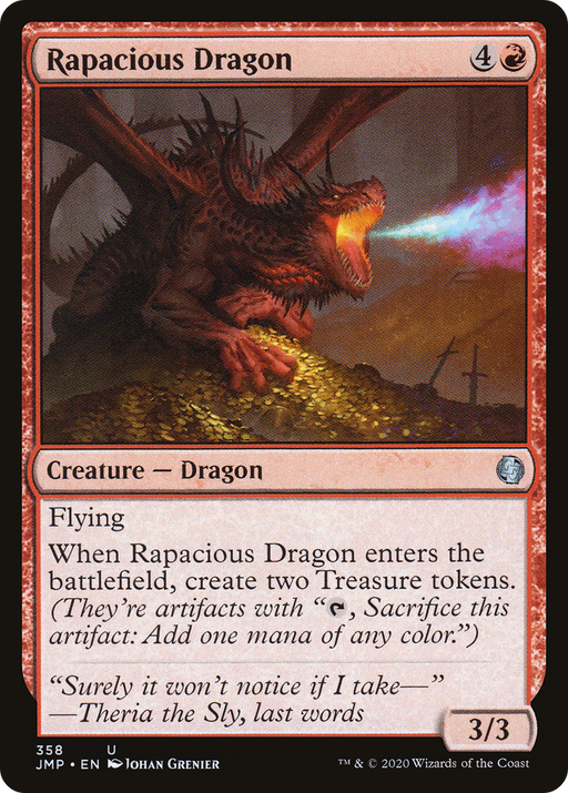 Rapacious Dragon (JMP-358) [Jumpstart] MTG Single Wizards of the Coast
