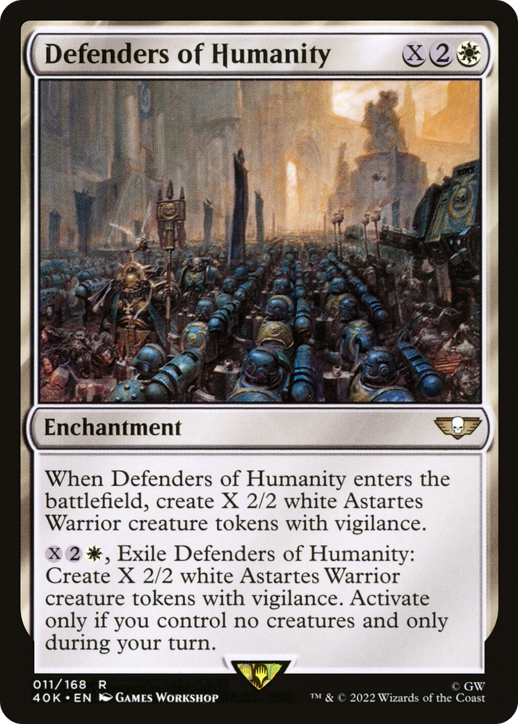Defenders of Humanity (40K-011) [Warhammer 40,000 Commander] MTG Single Wizards of the Coast
