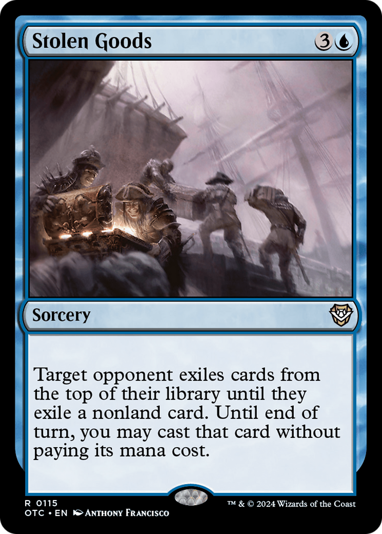 Stolen Goods (OTC-115) [Outlaws of Thunder Junction Commander] MTG Single Wizards of the Coast