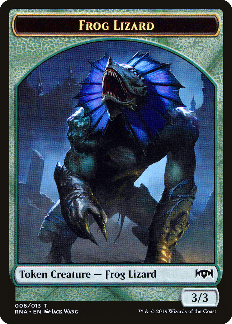 Frog Lizard Token (RNA-006) [Tokens] Ravnica Allegiance Tokens MTG Single Wizards of the Coast