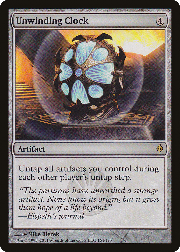 Unwinding Clock (NPH-164) [New Phyrexia] Foil MTG Single Wizards of the Coast