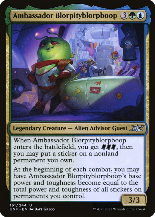 Ambassador Blorpityblorpboop (UNF-161) [Unfinity] MTG Single Wizards of the Coast