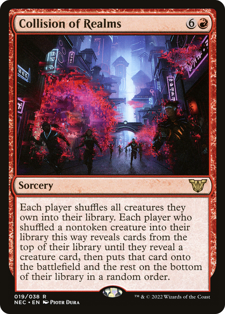 Collision of Realms (NEC-019) [Neon Dynasty Commander] MTG Single Wizards of the Coast