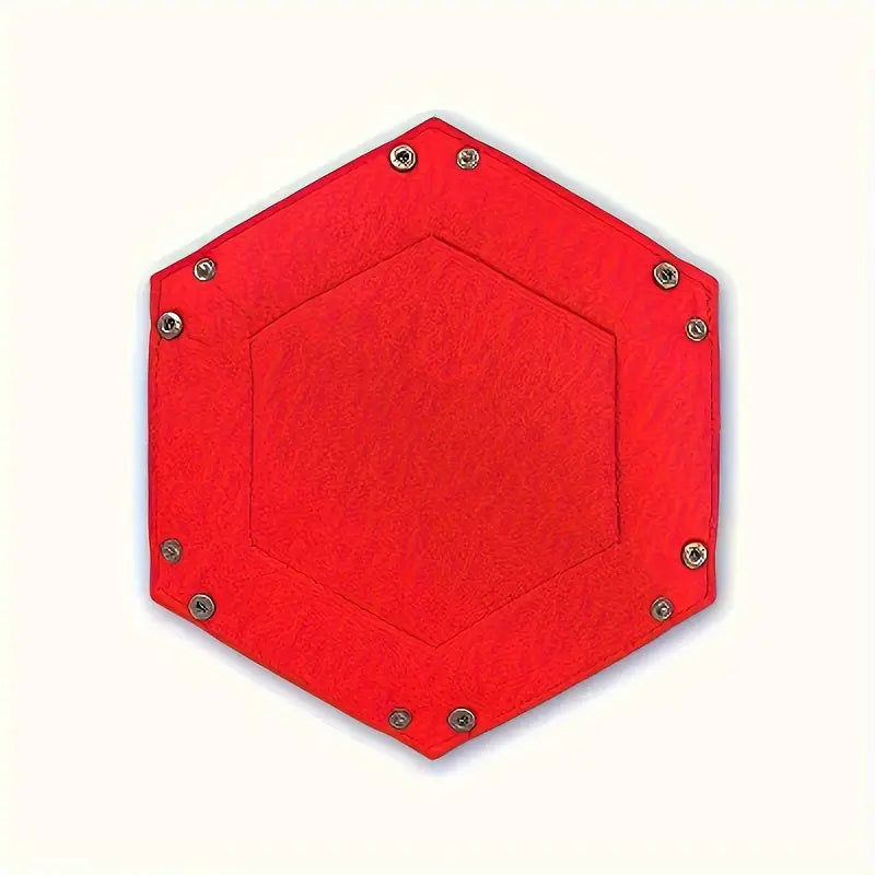 Seriously Good Dice: Button Up Dice Tray - Hexagonal Black/Red Dice & Gaming Accessories Gamegenic