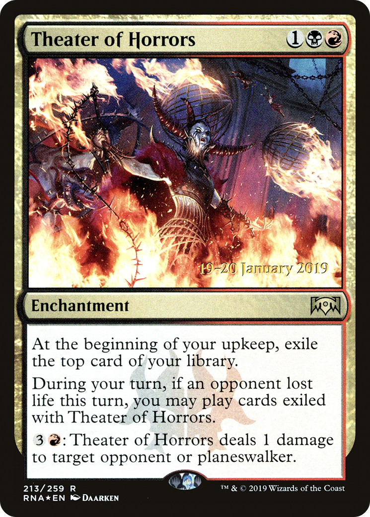 Theater of Horrors (PRE-213) [Ravnica Allegiance Promos] Foil MTG Single Wizards of the Coast