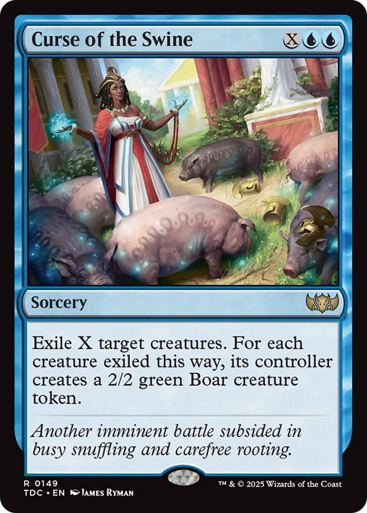 Curse of the Swine (TDC-149) [Commander: Tarkir: Dragonstorm] MTG Single Wizards of the Coast