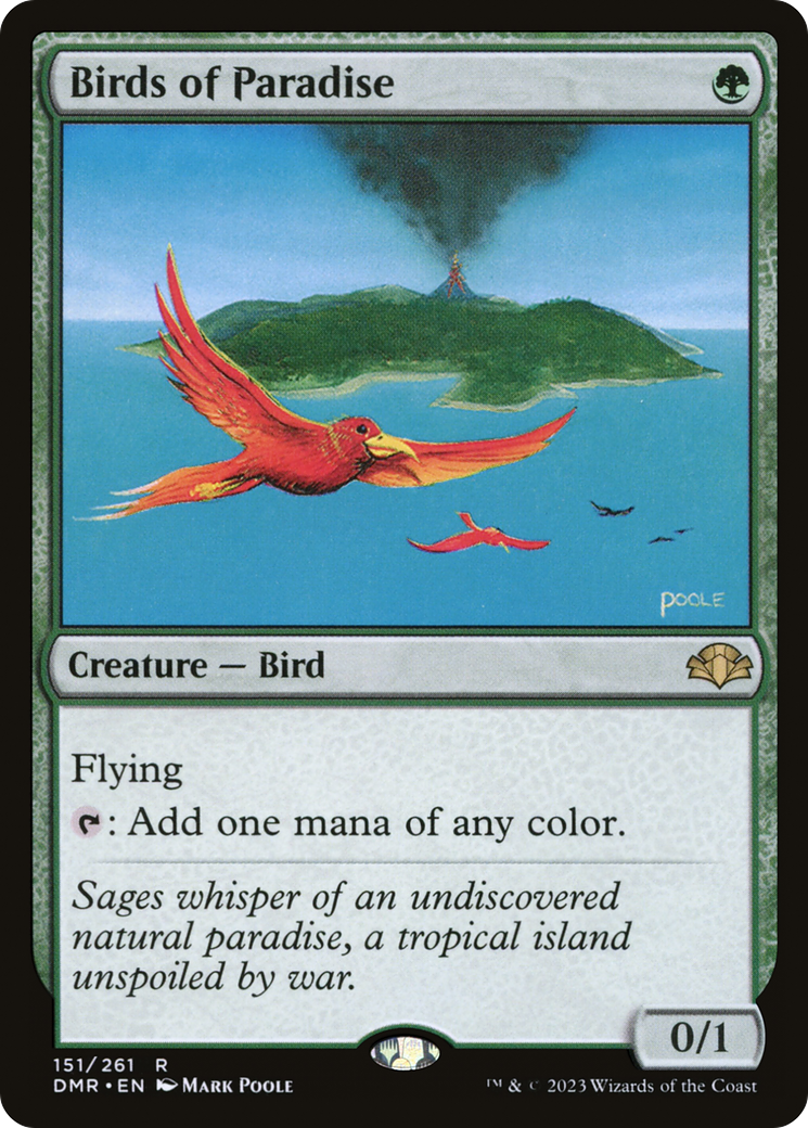 Birds of Paradise (DMR-151) [Dominaria Remastered] Foil MTG Single Wizards of the Coast