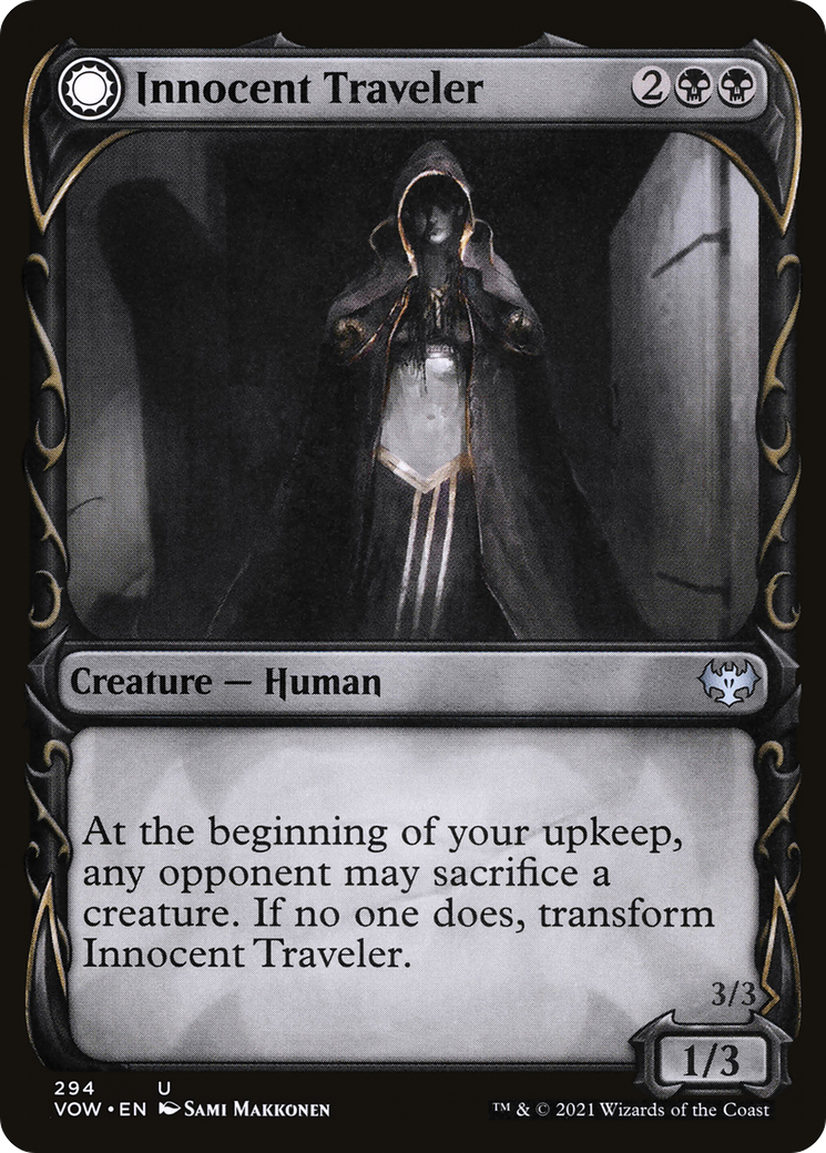 Innocent Traveler (VOW-294) [Innistrad: Crimson Vow] (Showcase) Foil MTG Single Wizards of the Coast