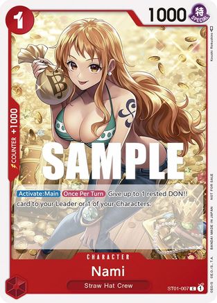 Nami (Tournament Pack Vol. 3) [Participant] (ST01-007) [One Piece Promotion Cards] One Piece Single Bandai