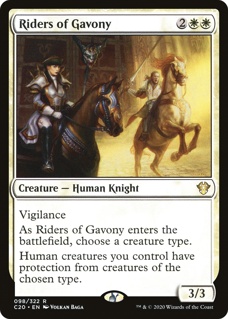 Riders of Gavony (C20-098) [Commander 2020] MTG Single Wizards of the Coast