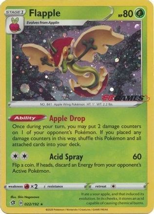 Flapple - 022/192 (EB Games Exclusive) Holofoil [Misc: Cards & Products] Pokemon Single Pokémon