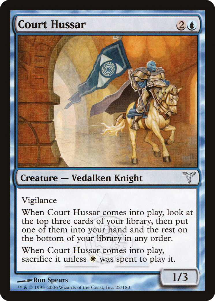 Court Hussar (DIS-022) [Dissension] Foil MTG Single Wizards of the Coast