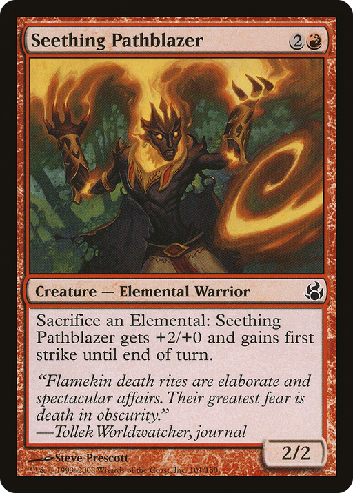 Seething Pathblazer (MOR-101) [Morningtide] MTG Single Wizards of the Coast