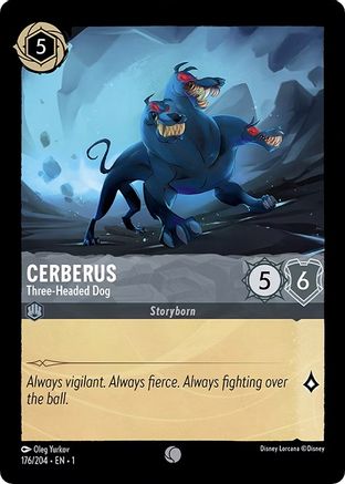 Cerberus - Three-Headed Dog (176/204) [The First Chapter] Lorcana Single Disney