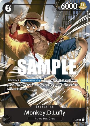 Monkey.D.Luffy (Pirates Party Vol. 3) (P-035) [One Piece Promotion Cards] One Piece Single Bandai