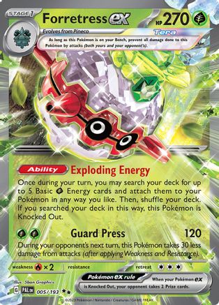 Forretress ex - 005/193 Holofoil [SV: Paldea Evolved] Pokemon Single Pokémon