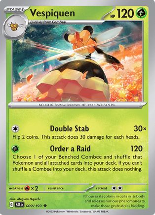 Vespiquen (9) Reverse Holofoil [SV: Paldea Evolved] Pokemon Single Pokémon