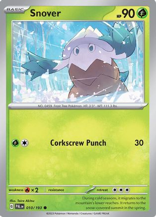 Snover (10) Reverse Holofoil [SV: Paldea Evolved] Pokemon Single Pokémon