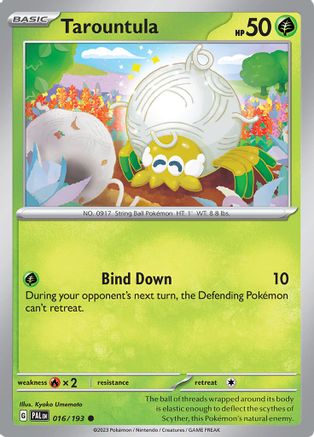 Tarountula - 016/193 Reverse Holofoil [SV: Paldea Evolved] Pokemon Single Pokémon