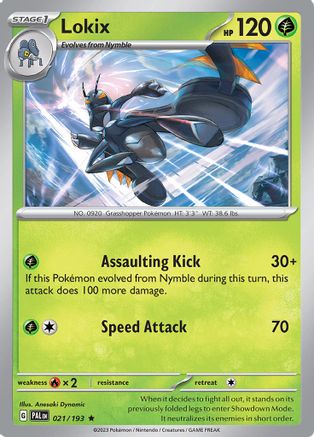 Lokix (21) Reverse Holofoil [SV: Paldea Evolved] Pokemon Single Pokémon