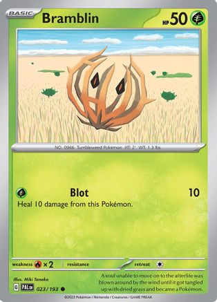 Bramblin - 023/193 Reverse Holofoil [SV: Paldea Evolved] Pokemon Single Pokémon