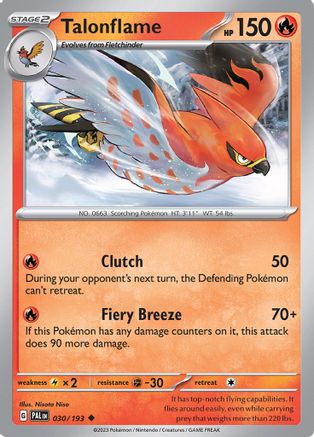 Talonflame (30) Reverse Holofoil [SV: Paldea Evolved] Pokemon Single Pokémon