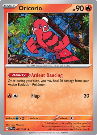 Oricorio (33) Holofoil [SV: Paldea Evolved] Pokemon Single Pokémon