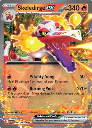 Skeledirge ex - 037/193 Holofoil [SV: Paldea Evolved] Pokemon Single Pokémon