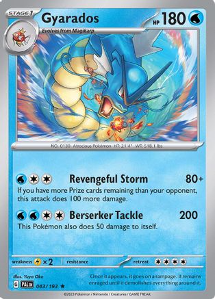 Gyarados (43) Holofoil [SV: Paldea Evolved] Pokemon Single Pokémon