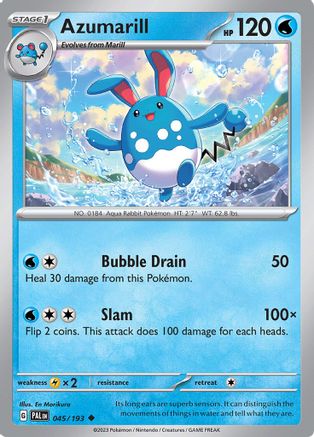 Azumarill (45) Reverse Holofoil [SV: Paldea Evolved] Pokemon Single Pokémon