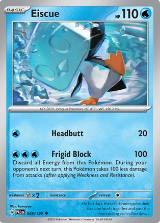 Eiscue - 048/193 [SV: Paldea Evolved] Pokemon Single Pokémon
