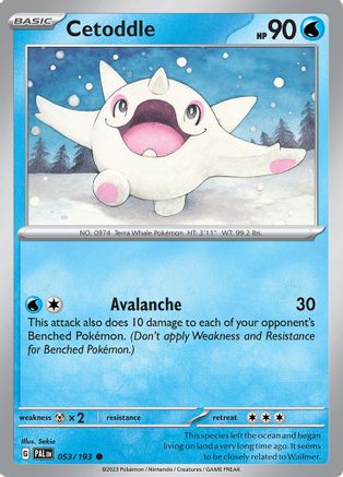 Cetoddle - 053/193 [SV: Paldea Evolved] Pokemon Single Pokémon