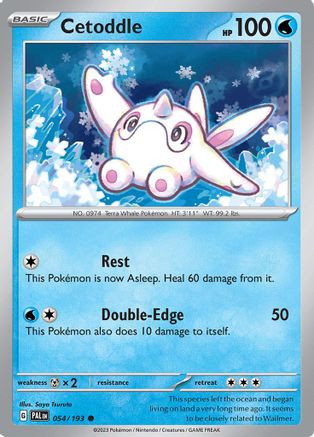 Cetoddle - 054/193 [SV: Paldea Evolved] Pokemon Single Pokémon