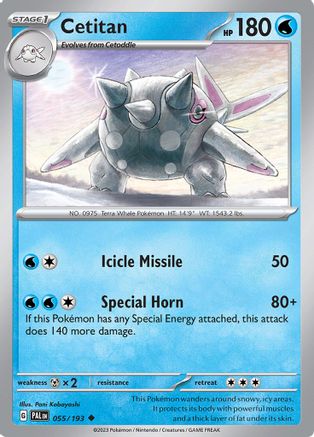 Cetitan - 055/193 [SV: Paldea Evolved] Pokemon Single Pokémon
