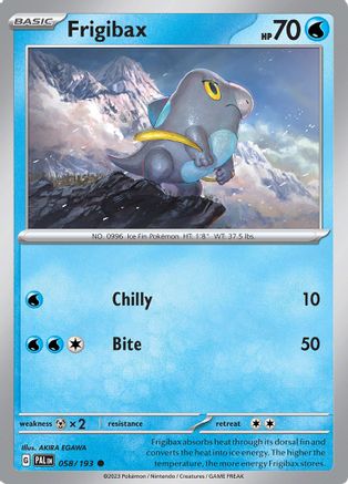 Frigibax - 058/193 [SV: Paldea Evolved] Pokemon Single Pokémon