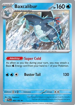 Baxcalibur - 060/193 Holofoil [SV: Paldea Evolved] Pokemon Single Pokémon