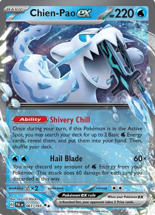 Chien-Pao ex - 061/193 Holofoil [SV: Paldea Evolved] Pokemon Single Pokémon
