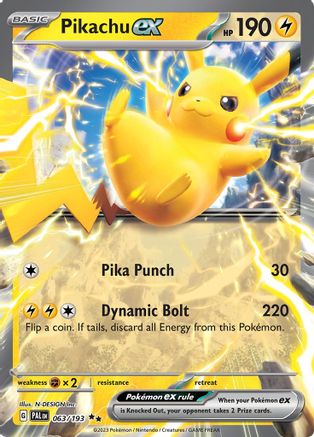 Pikachu ex (63) Holofoil [SV: Paldea Evolved] Pokemon Single Pokémon