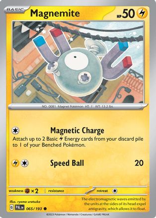 Magnemite (65) Reverse Holofoil [SV: Paldea Evolved] Pokemon Single Pokémon