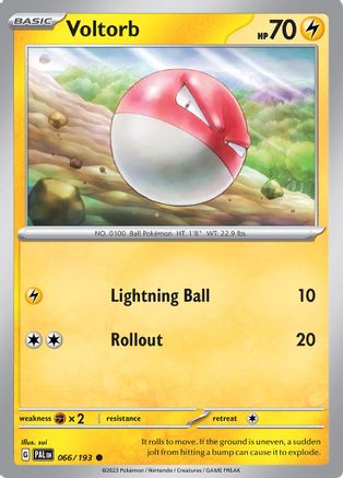 Voltorb (66) [SV: Paldea Evolved] Pokemon Single Pokémon