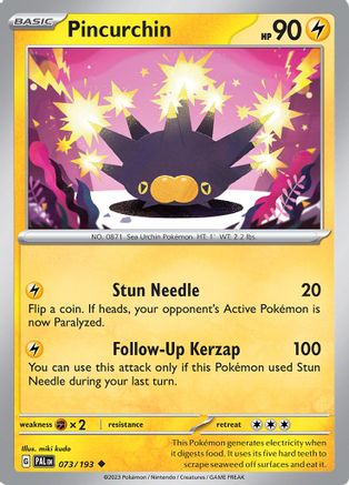 Pincurchin - 073/193 [SV: Paldea Evolved] Pokemon Single Pokémon