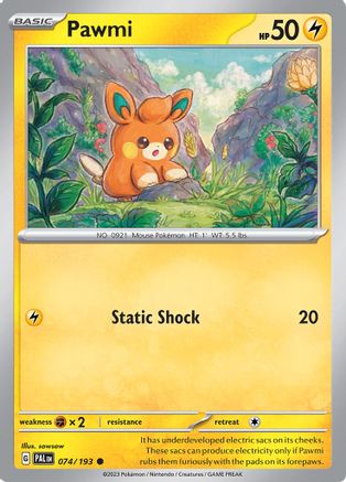 Pawmi (74) Reverse Holofoil [SV: Paldea Evolved] Pokemon Single Pokémon